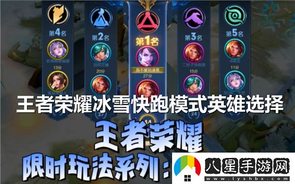 王者榮耀冰雪快跑模式中最適合的英雄選擇推薦有哪些？