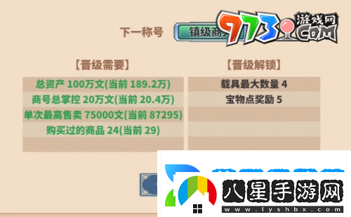 四海一商怎么晉級成鎮(zhèn)級商人